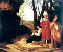 Giorgione, I tre filosofi (Vienna, Kunsthistorisches Museum)